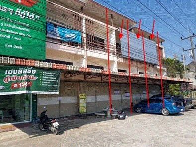 อาคารพาณิชย์หลุดจำนอง ธ.ธนาคารกรุงเทพ เชียงราย แม่สาย โป่งงาม